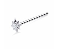 Beautiful Floral Straight Nose Stud NSKA-797